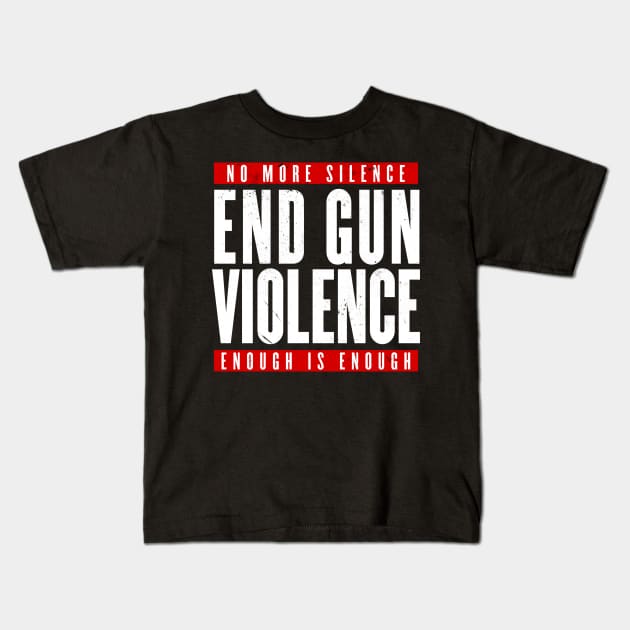 End gun Violence Kids T-Shirt by geekmethat